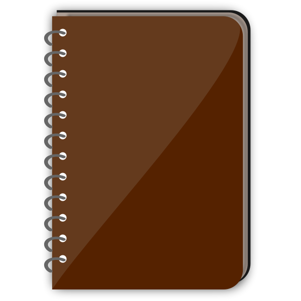 SVG Spiral notebook vector illustration