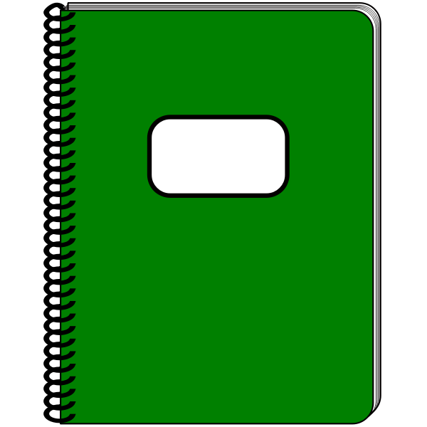 SVG Spiral notebook vector image