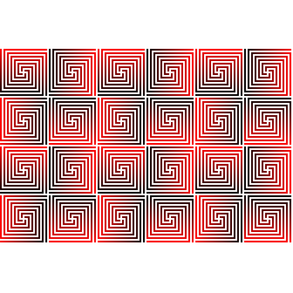 SVG Spiral pattern in red