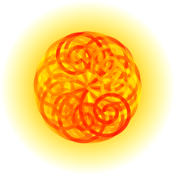 SVG Spiral sun