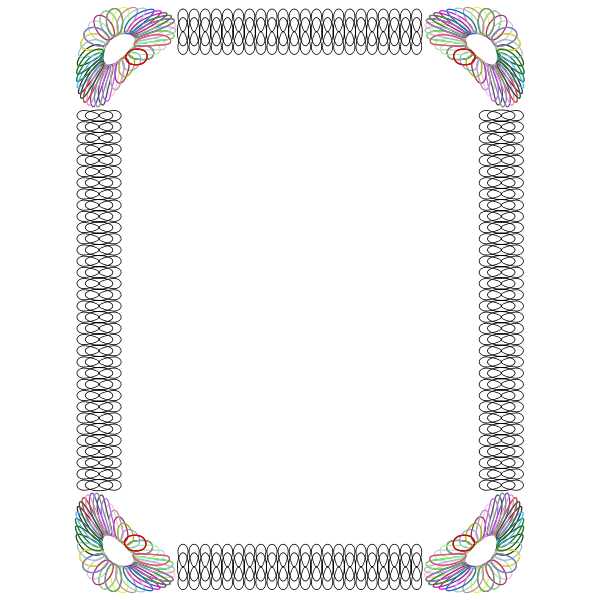 SVG Spirograph Border