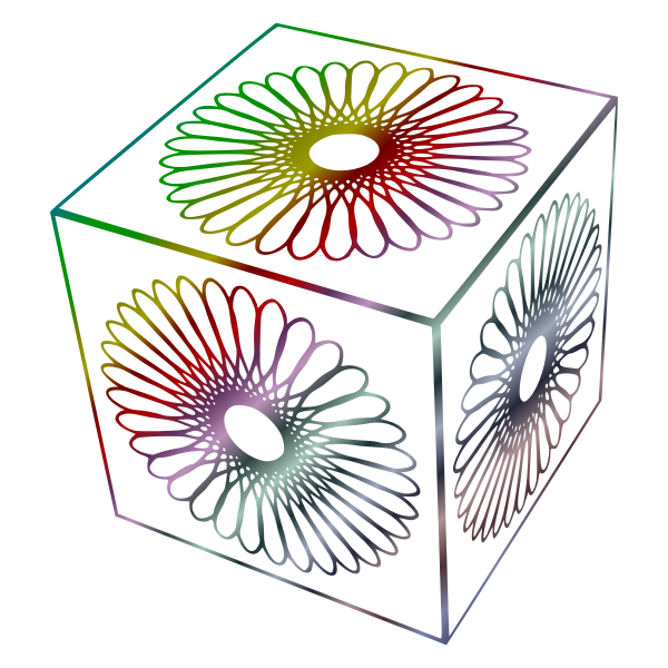 SVG Spirograph Cube