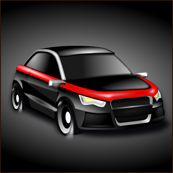 SVG Sport car vector drawing