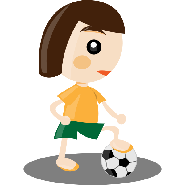 SVG Sport girl vector illustration