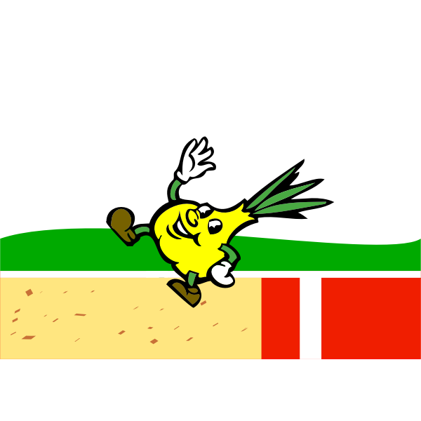 SVG Sport vegetable character vector image