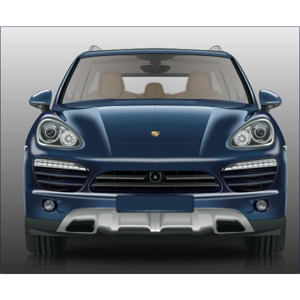 SVG Sports Car Front