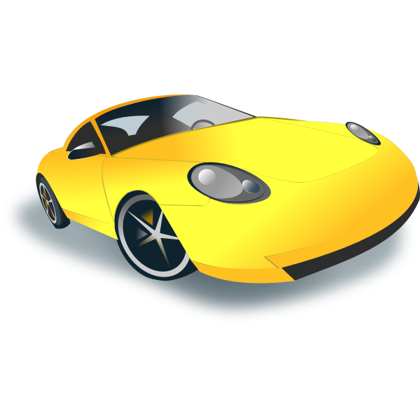 SVG Sports car vector drawing