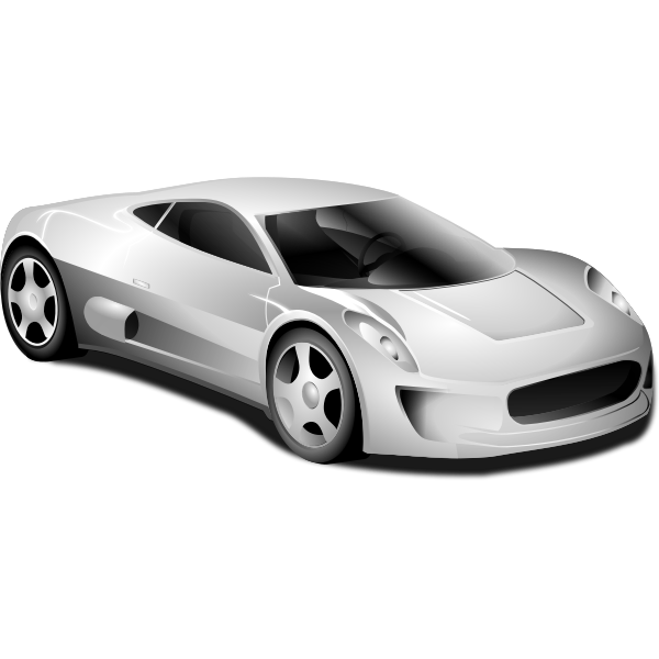SVG Sports car vector drawing