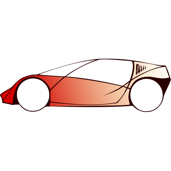 SVG Sports car vector image