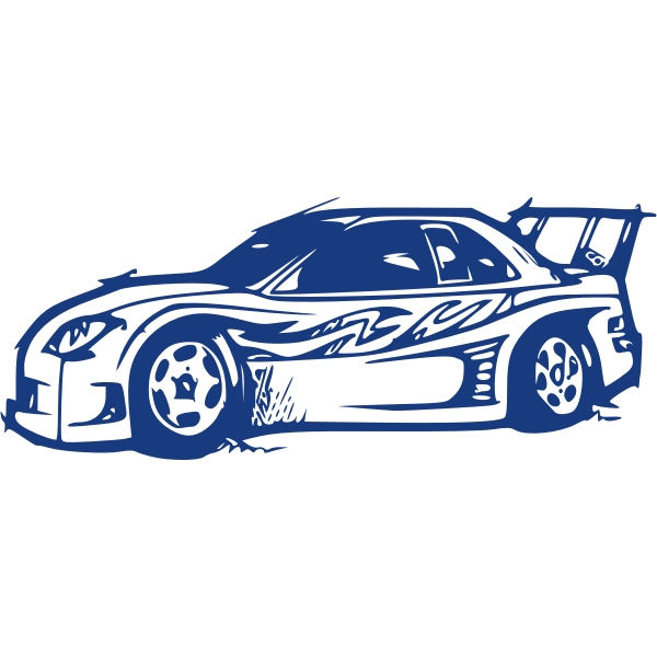 SVG Sportscar vector graphics