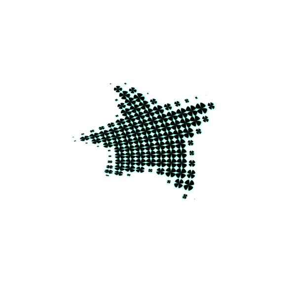 SVG Spotty star vector image