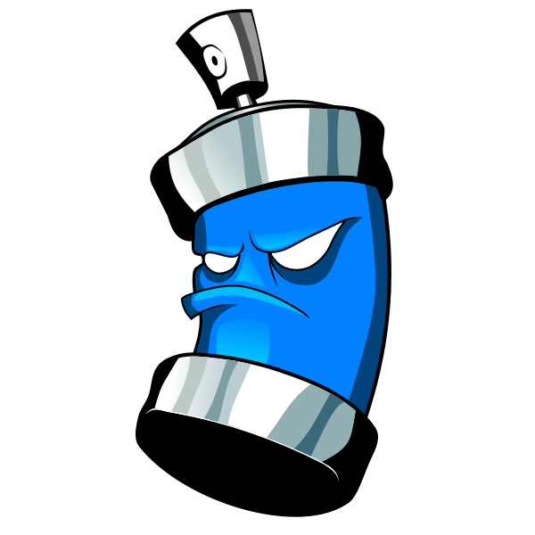 SVG Spray Can Graffiti