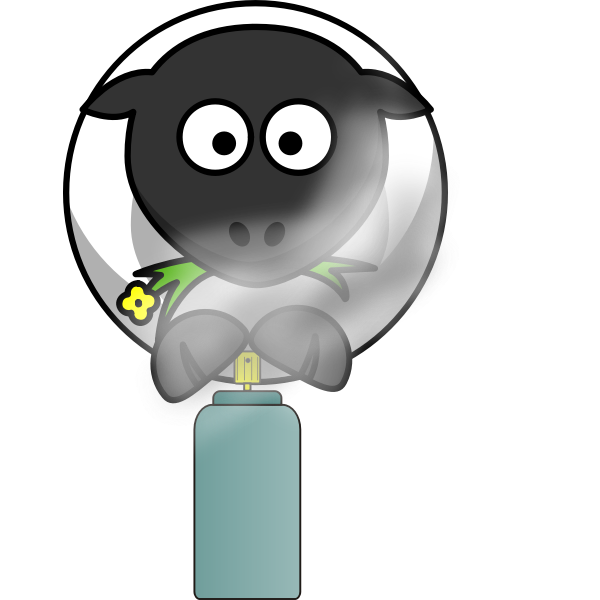 SVG Spray can sheep