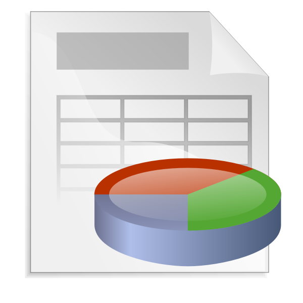 SVG Spreadsheet icon vector graphics