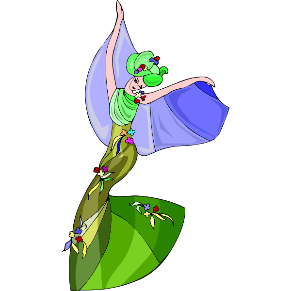SVG Spring dance vector image