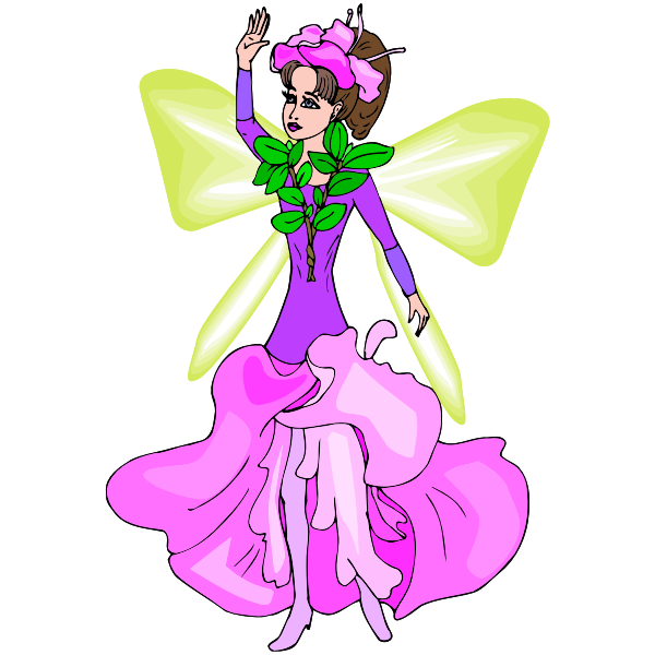 SVG Spring fairy