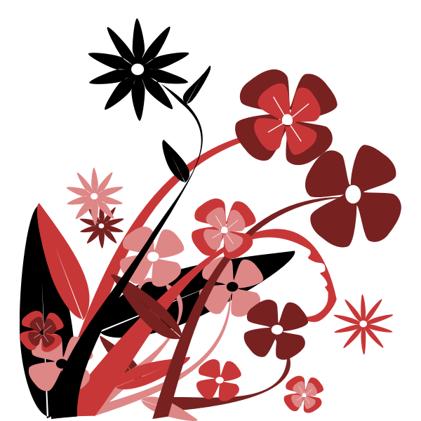 SVG Spring flowers vector image