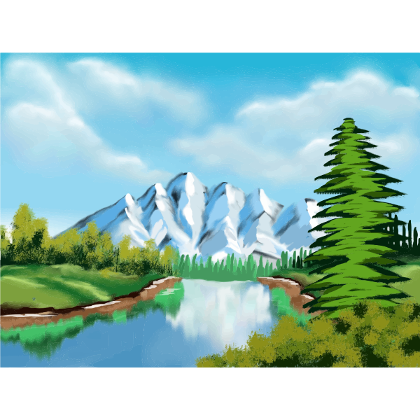 SVG Spring in nature