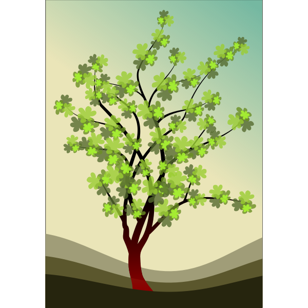 SVG Spring tree