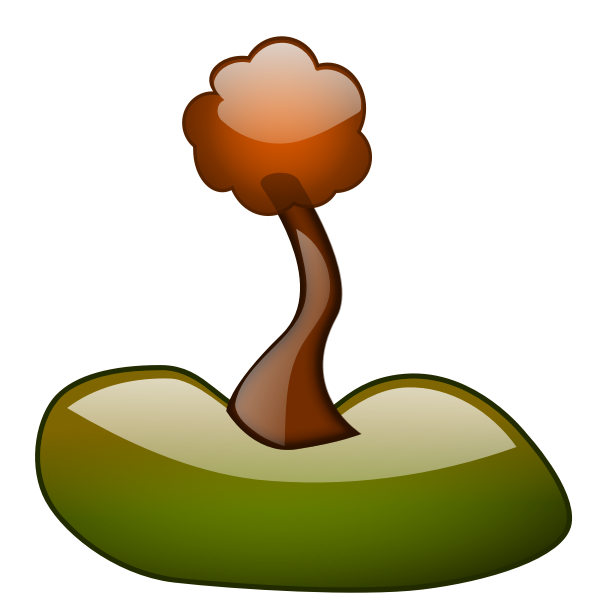 SVG Spring tree branch vector clip art