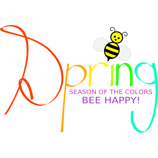 SVG Spring with bee