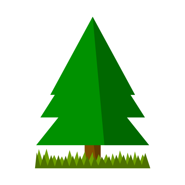 SVG Spruce with grass