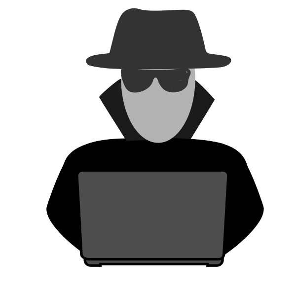 SVG Spy behind computer