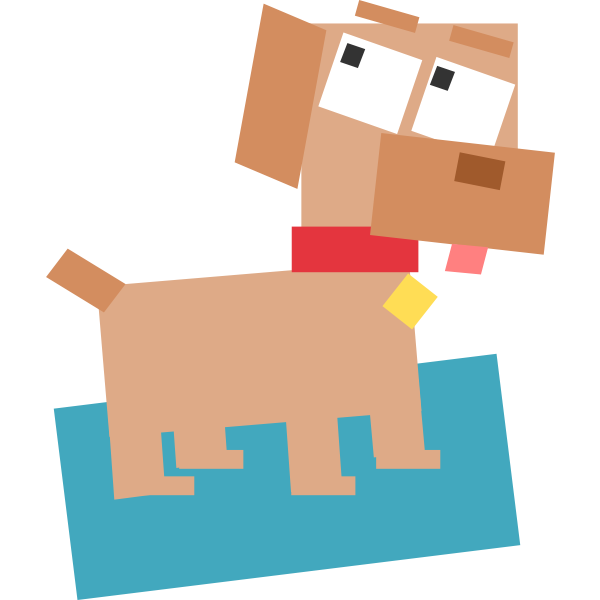 SVG Square dog