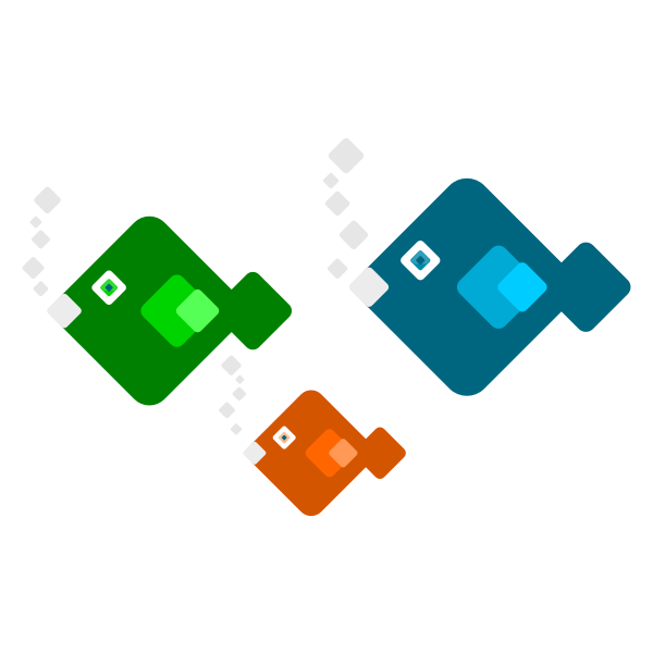 SVG Square Fishes