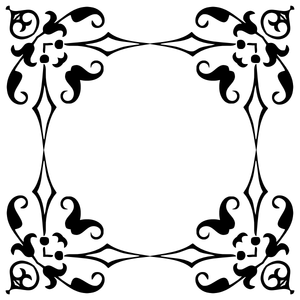 SVG Square floral design