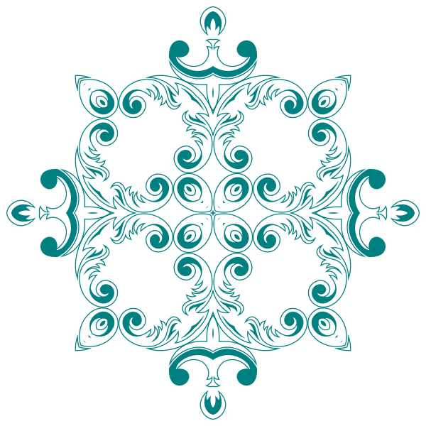 SVG Square flowery design
