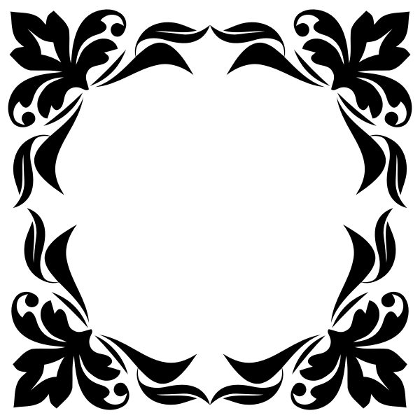 SVG Square frame silhouette