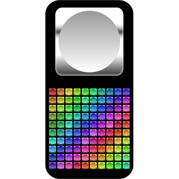 SVG Square Icon With Inner Circle