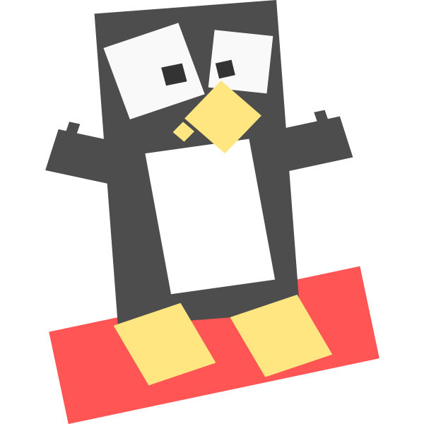 SVG Square penguin