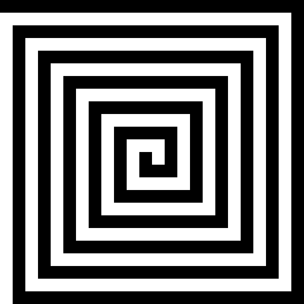 SVG square spiral