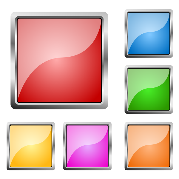 SVG Square steel buttons