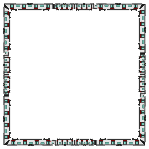 SVG Square trains