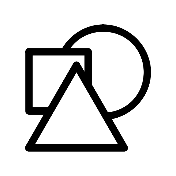 SVG Square triangle and circle