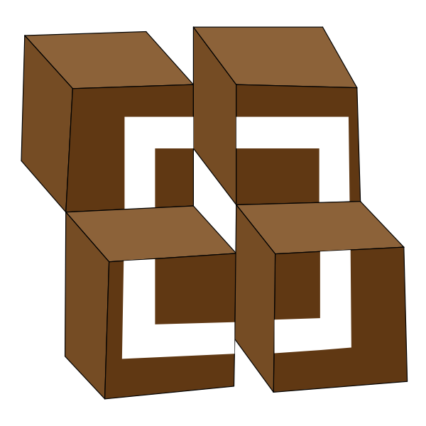 SVG Square Unsquare optical illusion