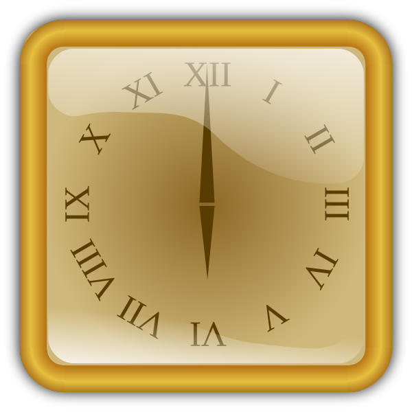 SVG Squared clock
