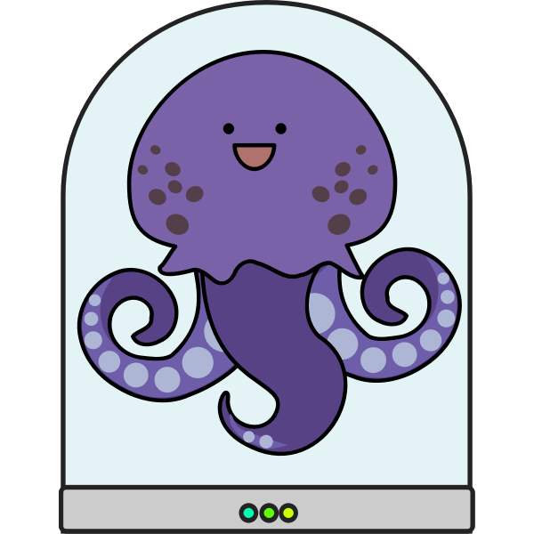 SVG Squid in tank