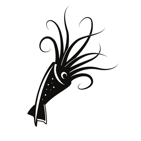 SVG Squid silhouette