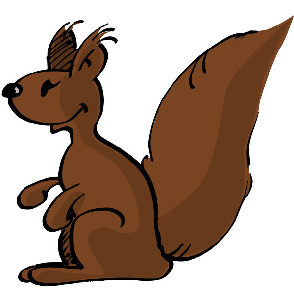 SVG Squirrel in a drawing