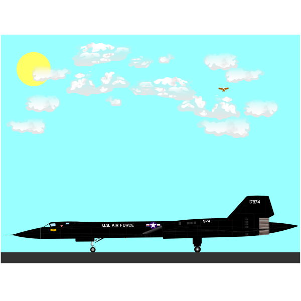 SVG SR-71A plane
