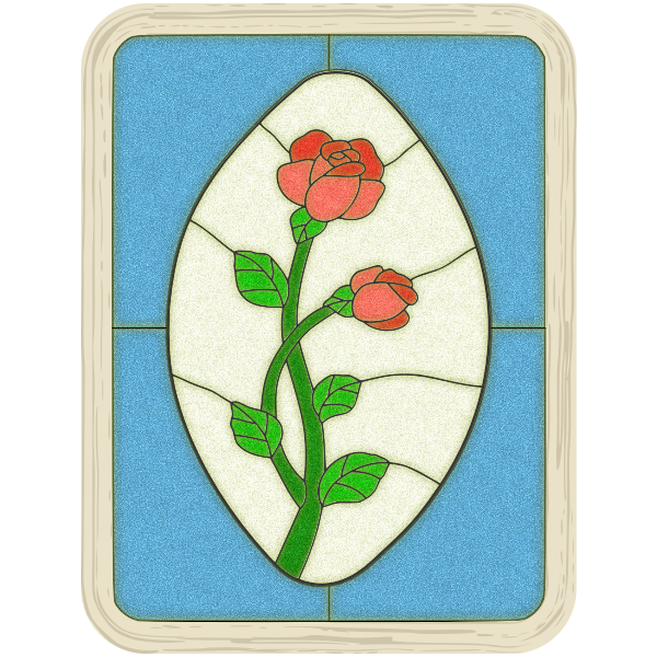 SVG Srained Glass Rose Window