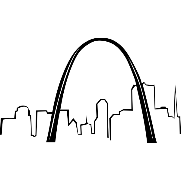 SVG St Louis Gateway Arch vector image