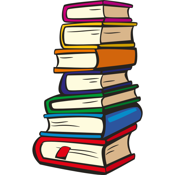 SVG Stack of books vector illustration