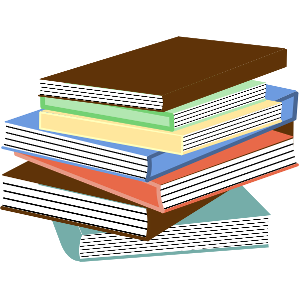SVG Stack of books vector image