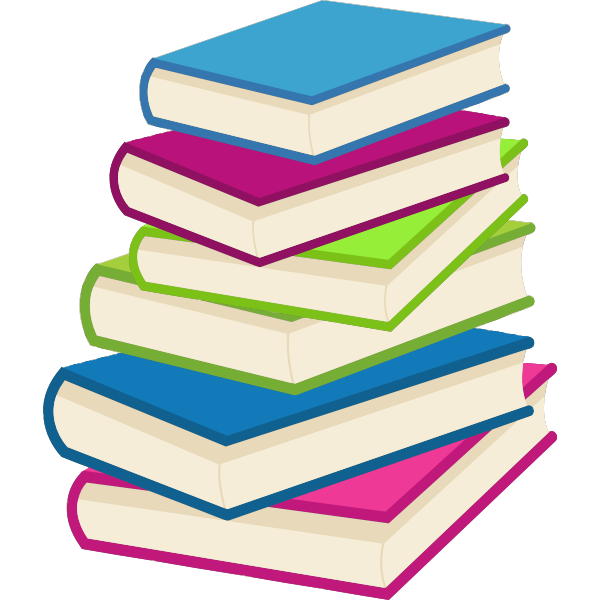 SVG Stack of colorful books