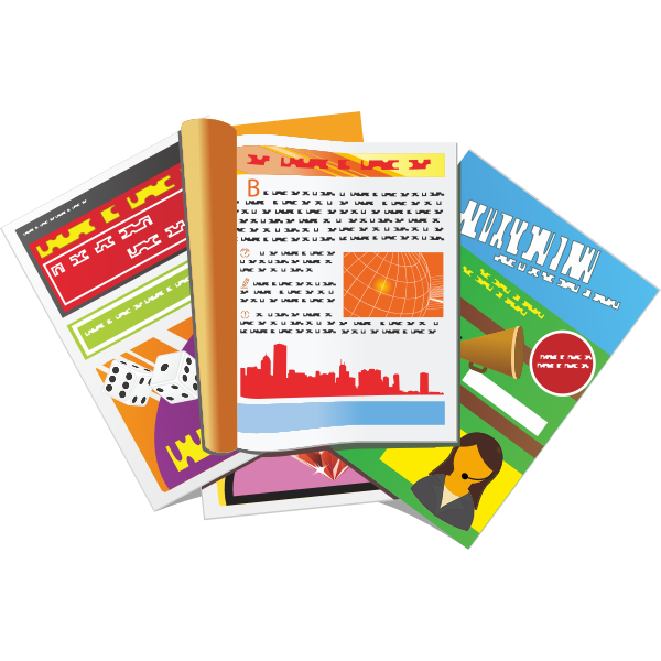 SVG Stack of newspapers